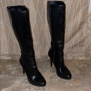 Nine West to the knee heeled boots